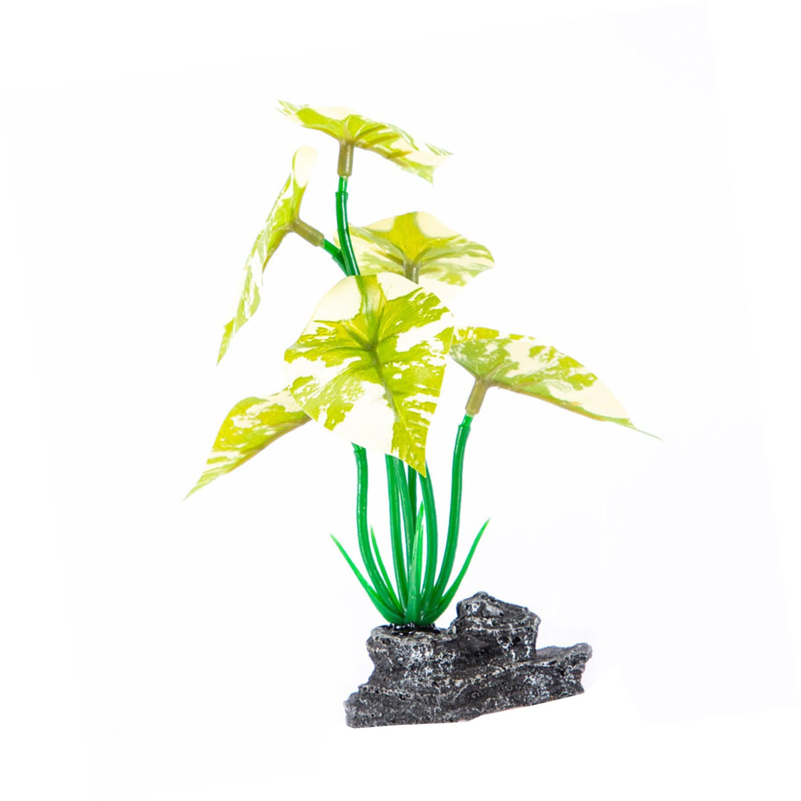 carotoe Artificial Plant with Base Aquariums Ornament Easy to Clean Maintenance for Various Size Fishank Landscape Water Plant Fishtanks Landscape