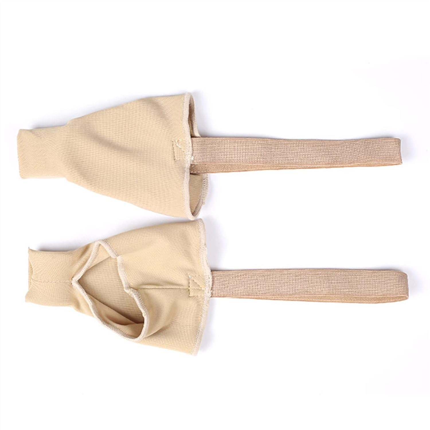 Thumb Toe Straightener Separator Bunion Corrector Pad Stretch Hallux Valgus Toe Protector Guard Orthopedic for Women and Men (Champagne S)