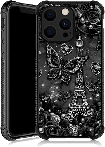 Funda compatible con iPhone 13, funda protectora antideslizante de TPU suave, reforzada con cuatro esquinas, a prueba de golpes, compatible con