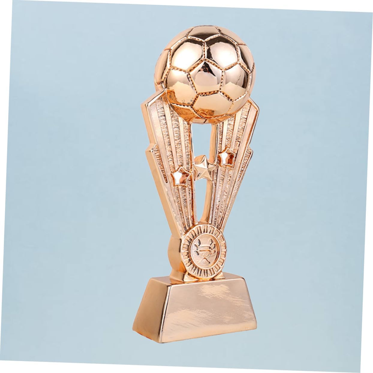 BESPORTBLE Plating Resin Soccer Trophy Base Bronze Winner Award for School Office Kindergarten for Team Recognition and Celebrations