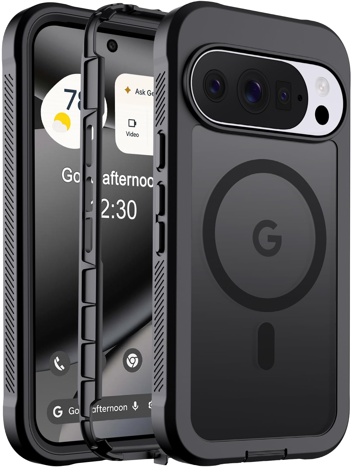 Magnetic for Google Pixel 10 Case&amp; Pixel 10 Pro Case 6.3"-Black