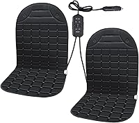 TAILERRI 2-Pack Black Winter Seat Cushion Covers for Full Back & Seat - Universal Fit, Breathable Comfort for Cars, Trucks, SUVs