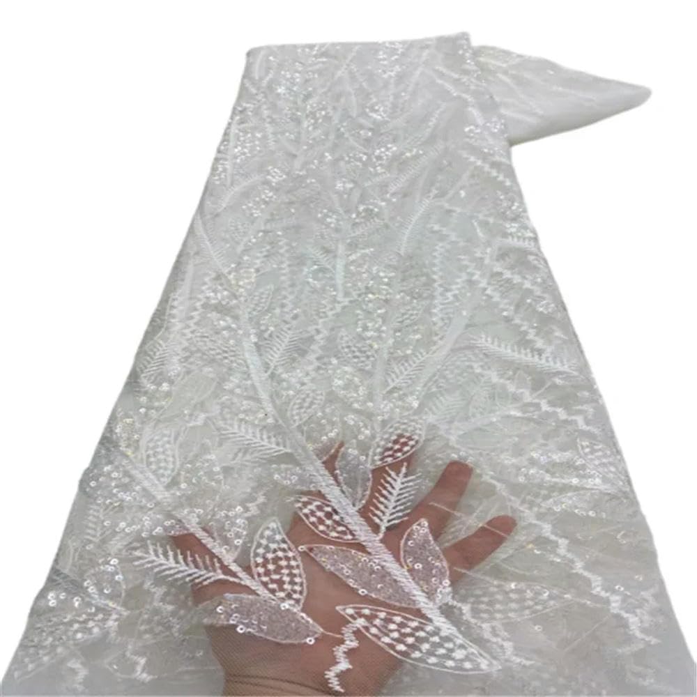 Abito da sposa in tulle con paillettes nere personalizzate - Elegante abito da sera in pizzo francese ricamato, tessuto di pizzo unico per feste nuziali e occasioni speciali