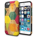 iPhone 6S Case, TORU [iPhone 6S Pattern Case Wood] Protective Dual Layer Designer Design Fashion Cover for iPhone 6S / iPhone 6 - Wood Geo