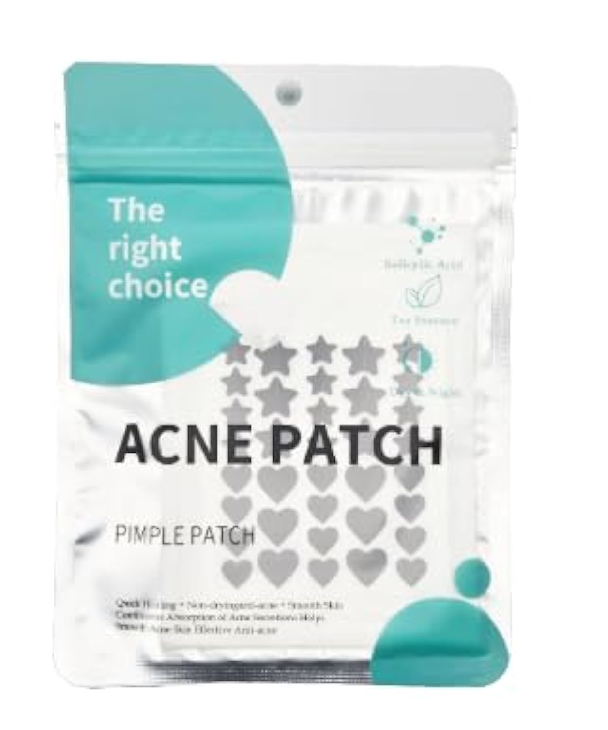 The Right Choice Pimple Patches for Face 4 Size 180 Count Acne Patches Hydrocolloid Patches for Covering Zits