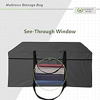 Vista 4 de Cuddly Nest Bolsa de almacenamiento plegable para colchón, funda de transporte resistente para cama de invitados de tres pliegues