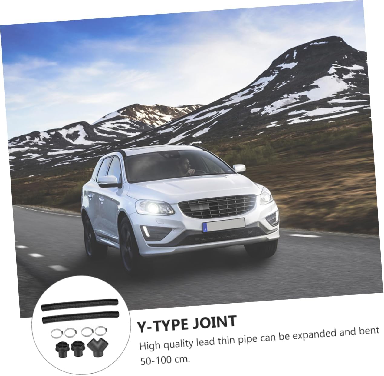 Garneck Intercooler Boot Kit Heater Heating Parking Air Heater Hose Clamp Fitting 75mm Y Type