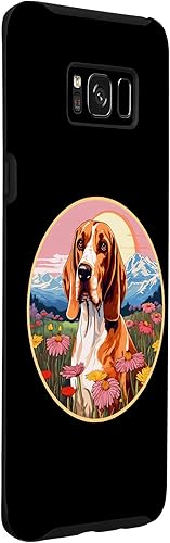 Miniatura 3 de Galaxy S8+ Cute American English Coonhound Mountain Flower Meadow Dog Case