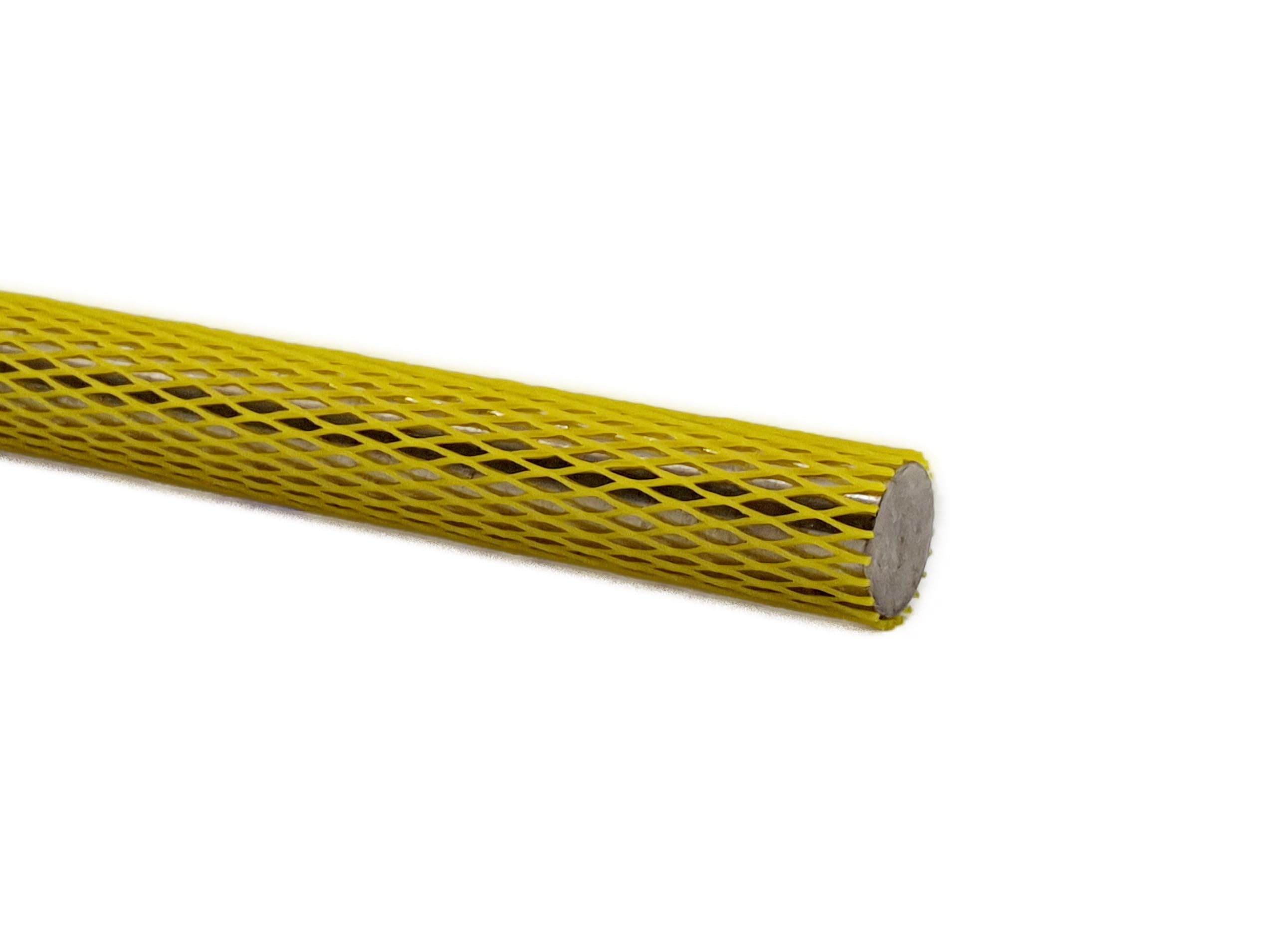 PWS Netzschlauch Ø25-50 mm, 200m, Gelb | Ausführung 29 g/m, Verpackungsnetz, Netzschutzschlauch, Oberflächenschutznetz