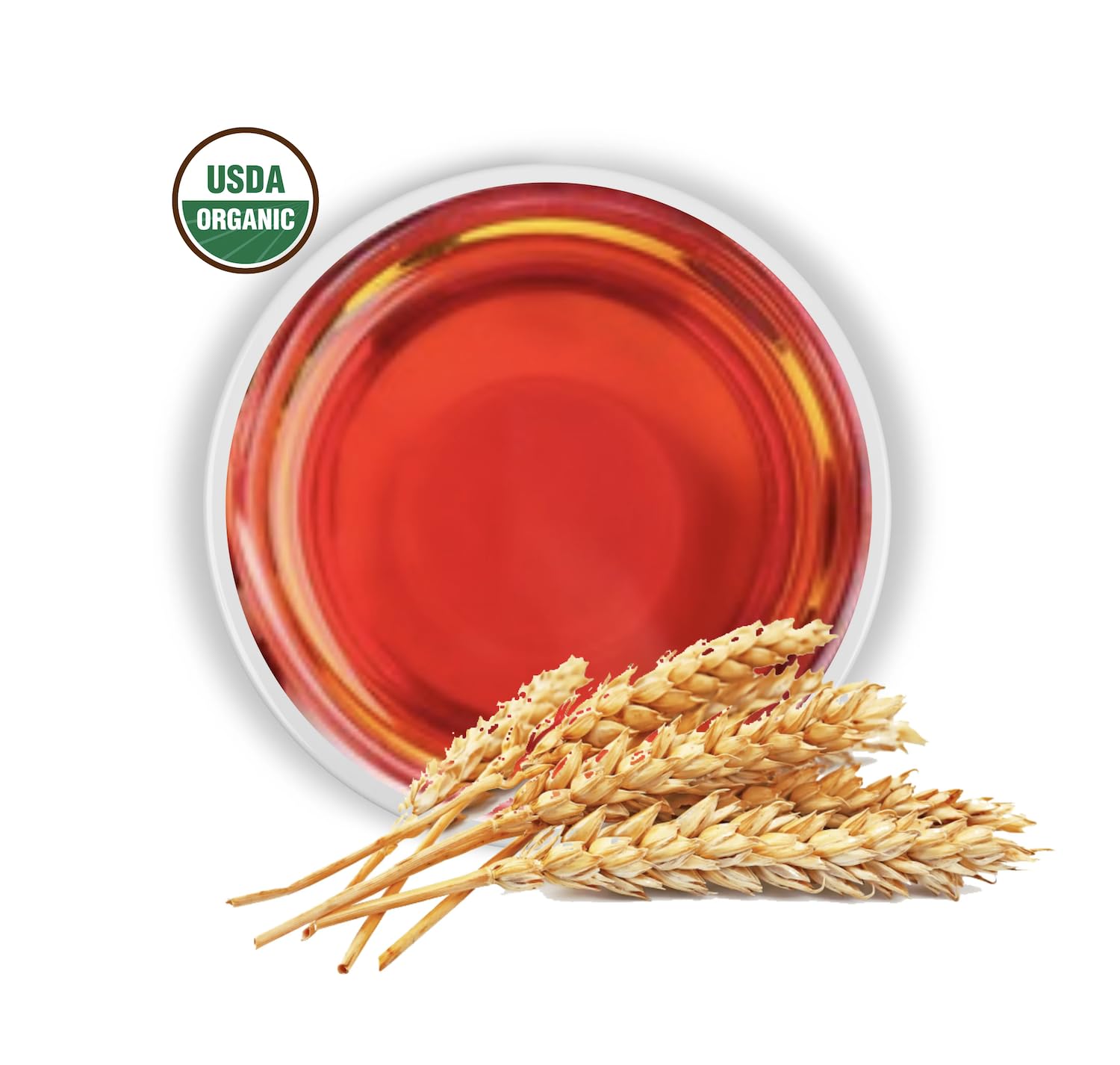 100% Pure USDA Certified Organic Extra Virgin Unrefined Wheat Germ Oil- 4 lbs/ 64 fl.oz - Image 2