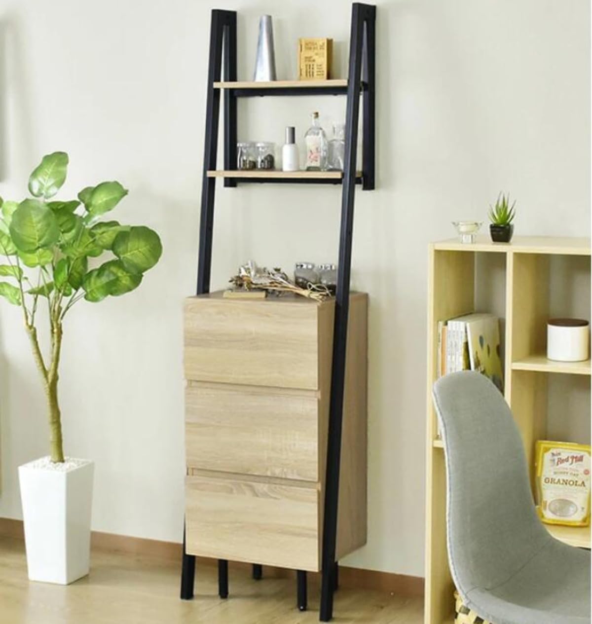 Amazon.co.jp: 壁面収納 キャビネット オープンラック 幅44 収納