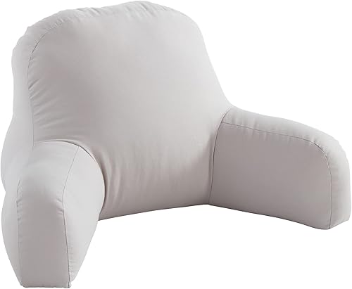 Greendale Home Fashions Cotton Duck Junior - Almohada de reposo para cama, color gris