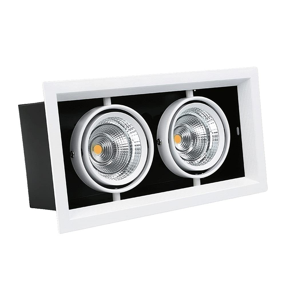 Downlight fireproof en aluminium et double tête de style ÉPI