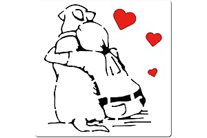 GORGECRAFT Banksy Woman Dog Love Reusable Stencil