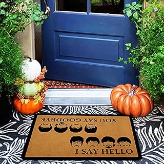 Ytanie Paillasson d’intérieur avec inscription « You Say Goodbye and I Say Hello » – En caoutchouc durable absorbant… - Les Beatles, Paul McCartney, John Lennon, RIngo Starr, George Harrison Ytanie Paillasson d'intérieur avec inscription « You Say Goodbye and I Say Hello » - En caoutchouc durable absorbant… – Image 2