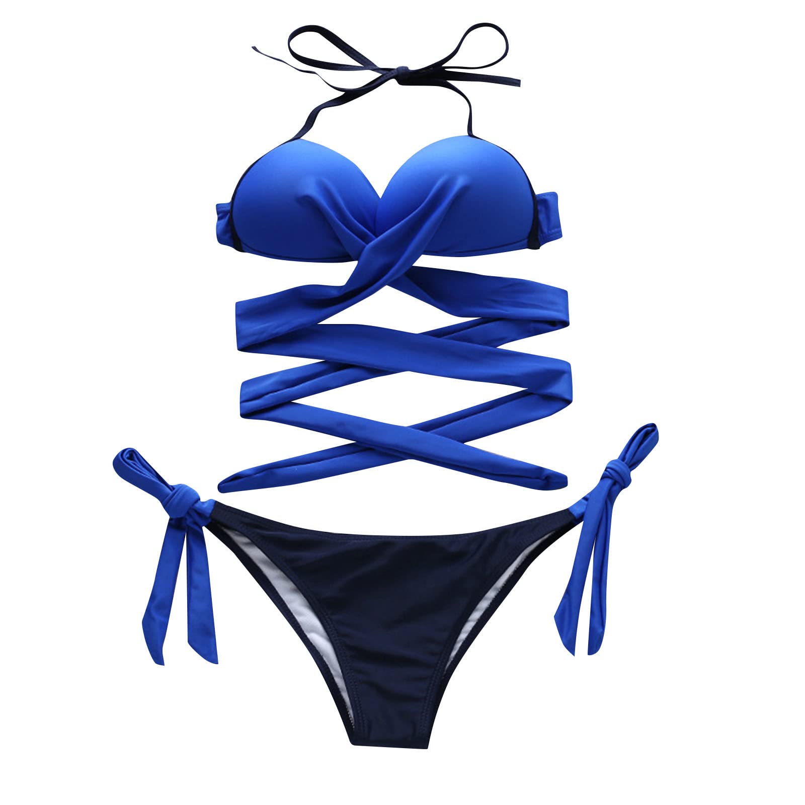 SYlibesWomen's 2 Piece Bikini Set,with Chest Pad Soft s No Steel Support High Waisted Bathing Suits Swimsuit