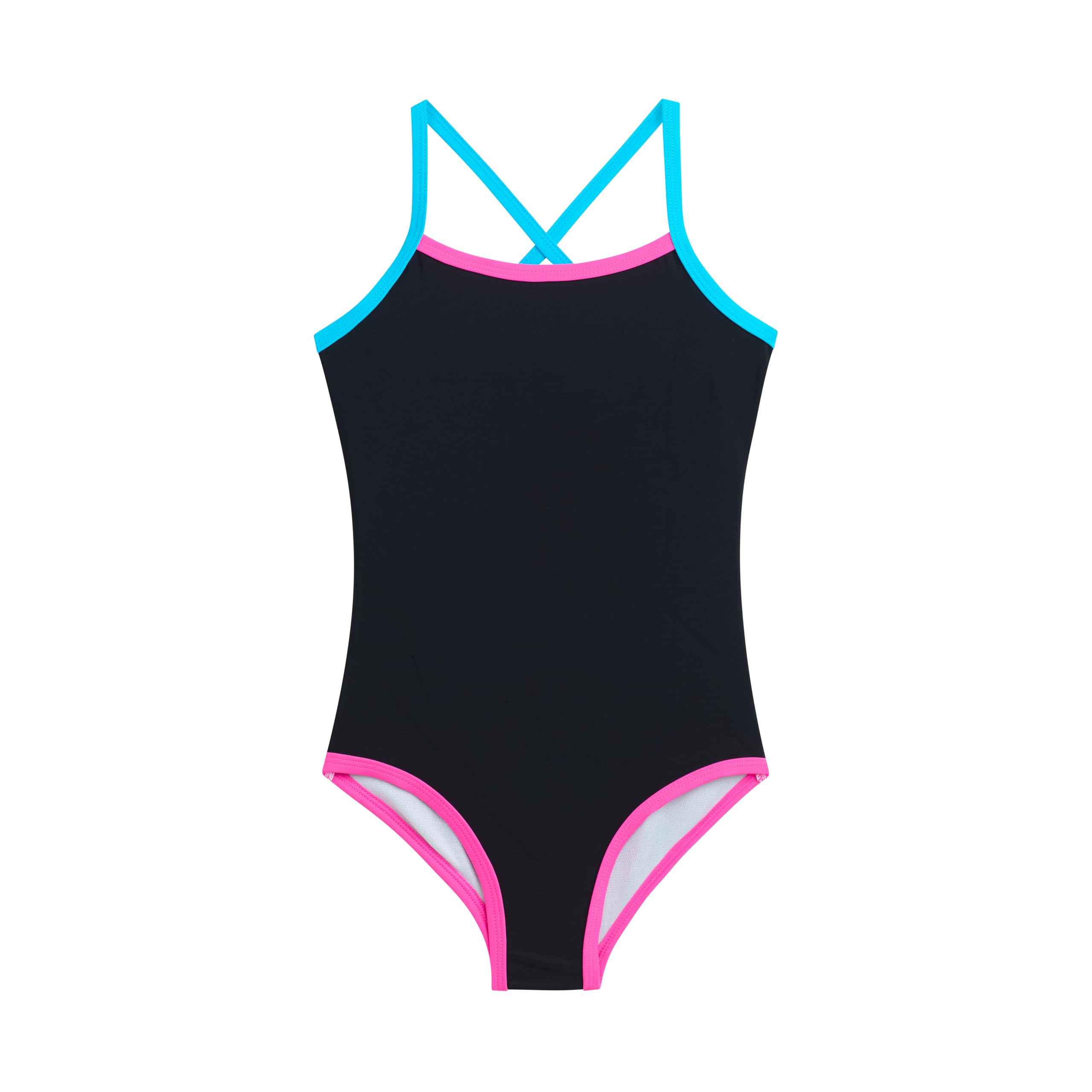 Kanu Surf Girls Layla Beach Sport Banded 1 Piece Swimsuit