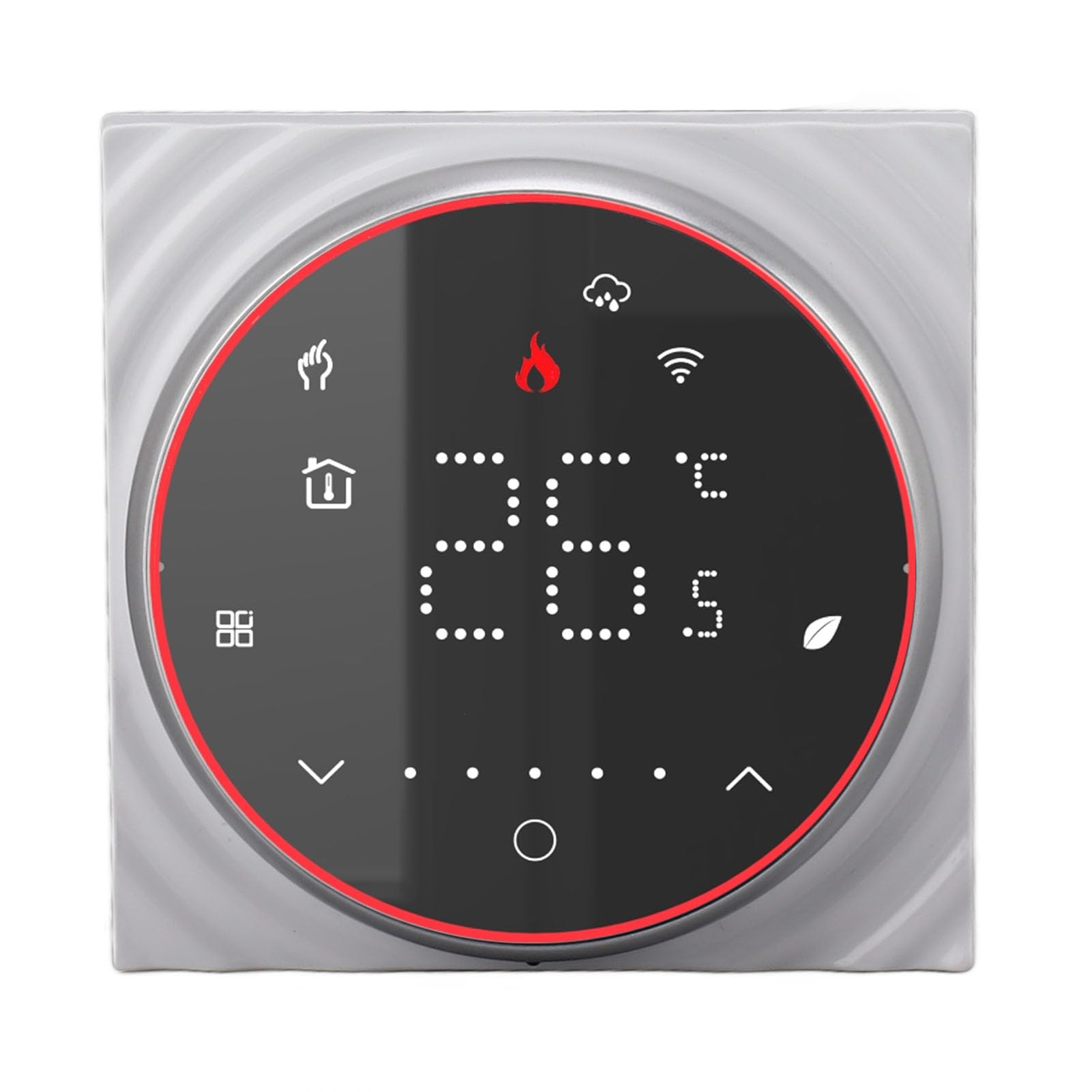 Termostato WiFi Inteligente Control de Voz de Alta Precisión para Calefacción del Hogar CA 95V-240V Programable de bajo Consumo 1 Unidad (Negra)
