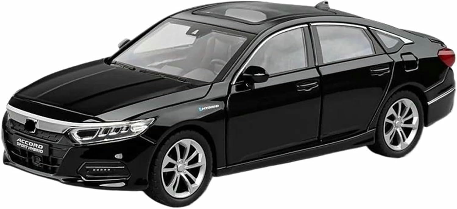 DEAVER Diecast 1:24 For Accord Alloy Car Models Simulation Scale Vehicle Model Kit Display Souvenirs Collection(Black)