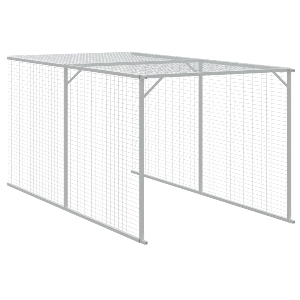 jaula de pollos con caño antracita 110 x 813 x 110 cm jaula de pollo galvanizado acero jaula de pollo, estiércol para aves de corral para gallinas, gansos, palomas y codornices