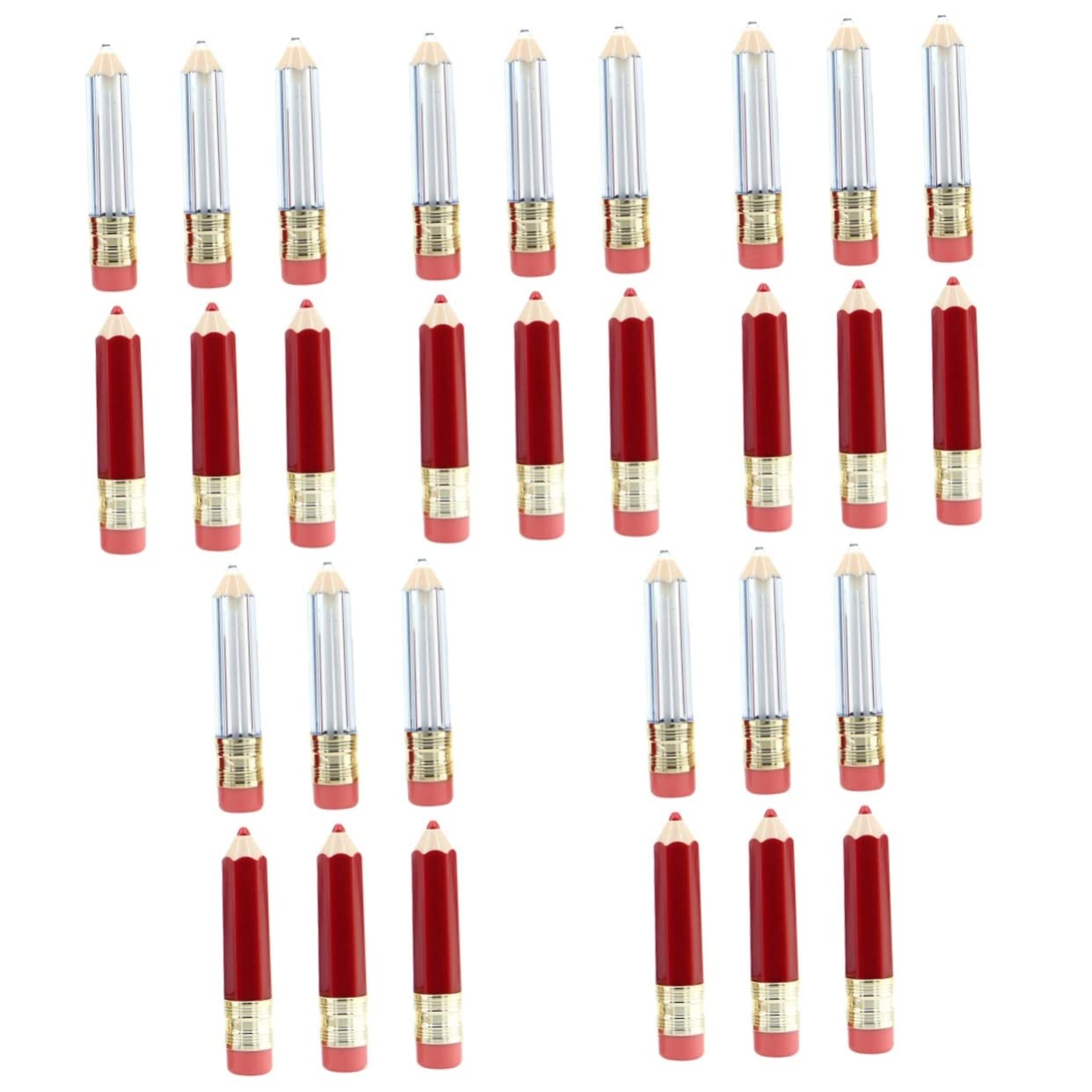 Didiseaon 5 Juegos Tubo De Brillo De Labios Lápiz Paleta Contenedores De Brillo De Labios Kit De Brillo De Labios Bálsamo Transatlántico Relleno De Labios Tinte El Plastico 6 Piezas * 5