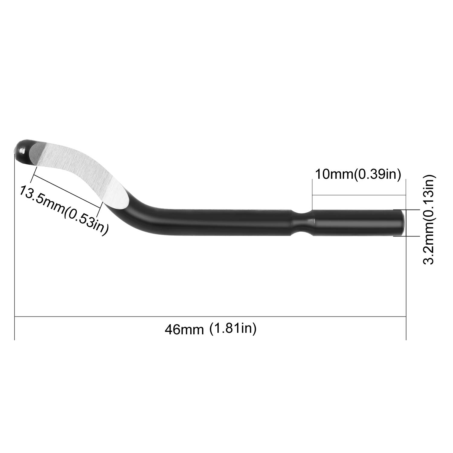 High-Speed Steel Deburring Blades - 10 Pack -3