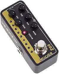 Mooer Pedal Preamp UK Gold 900 | para Guitarra, Digital, Inspirado Marshall JCM900, Dois Canais, Cab Sim, True Bypass, Controles de EQ, 9V DC