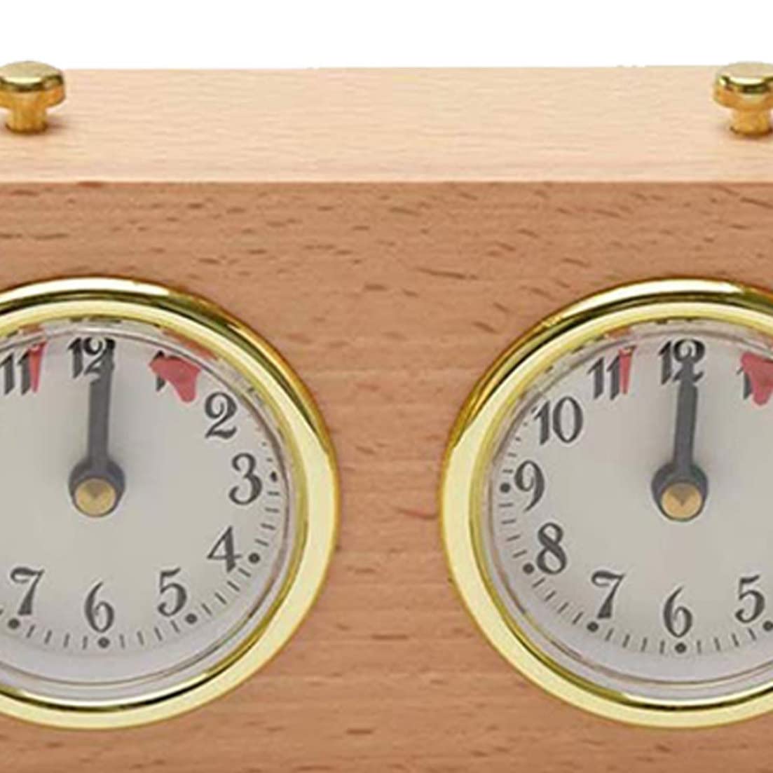 Horloge d'échecs analogique, minuterie d'échecs, Jeu analogique en Bois, minuterie mécanique, Compte à rebours pour la compétition
