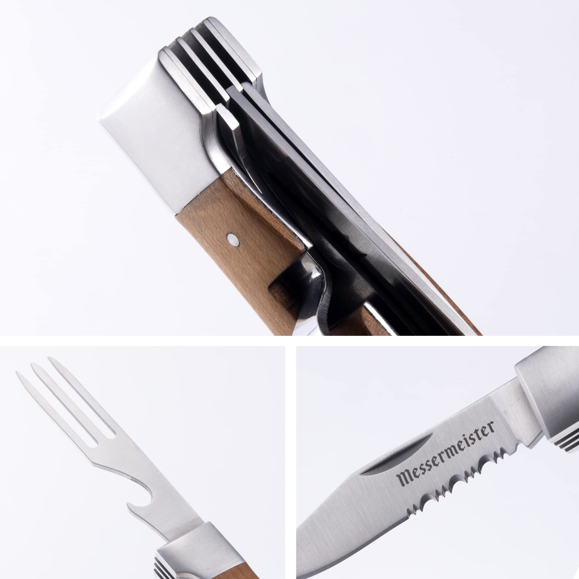 Messermeister Adventure Set De 3 Couteaux De Poche - érable
