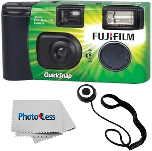 Fujifilm QuickSnap Flash 400 - Cámara desechable de 1.378 in - Correa de mano disponible en Yaxa Peru