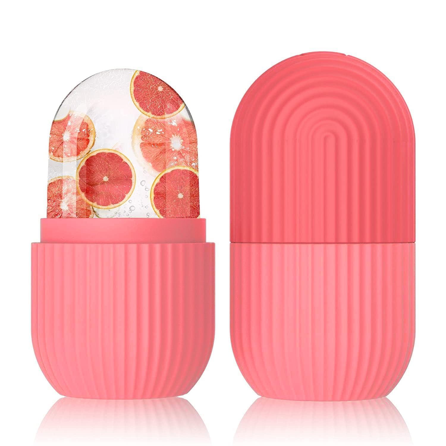 HBD Silicone Ice Roller for Women Skin Glowing Facial Massage, 1 Piece, Multi Color