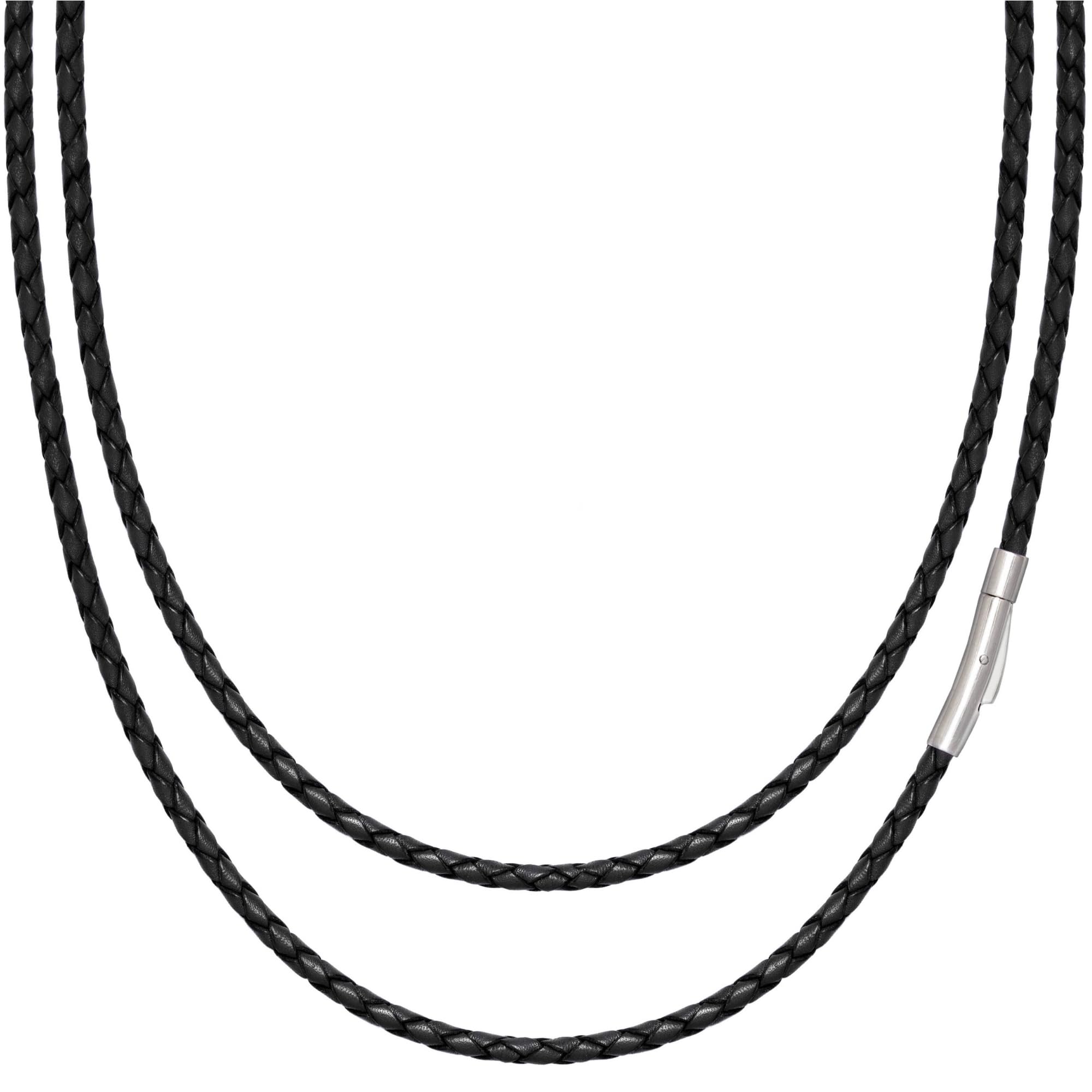 Simaru Lederarmband, 4mm geflochten zum Wickeln für Frauen &