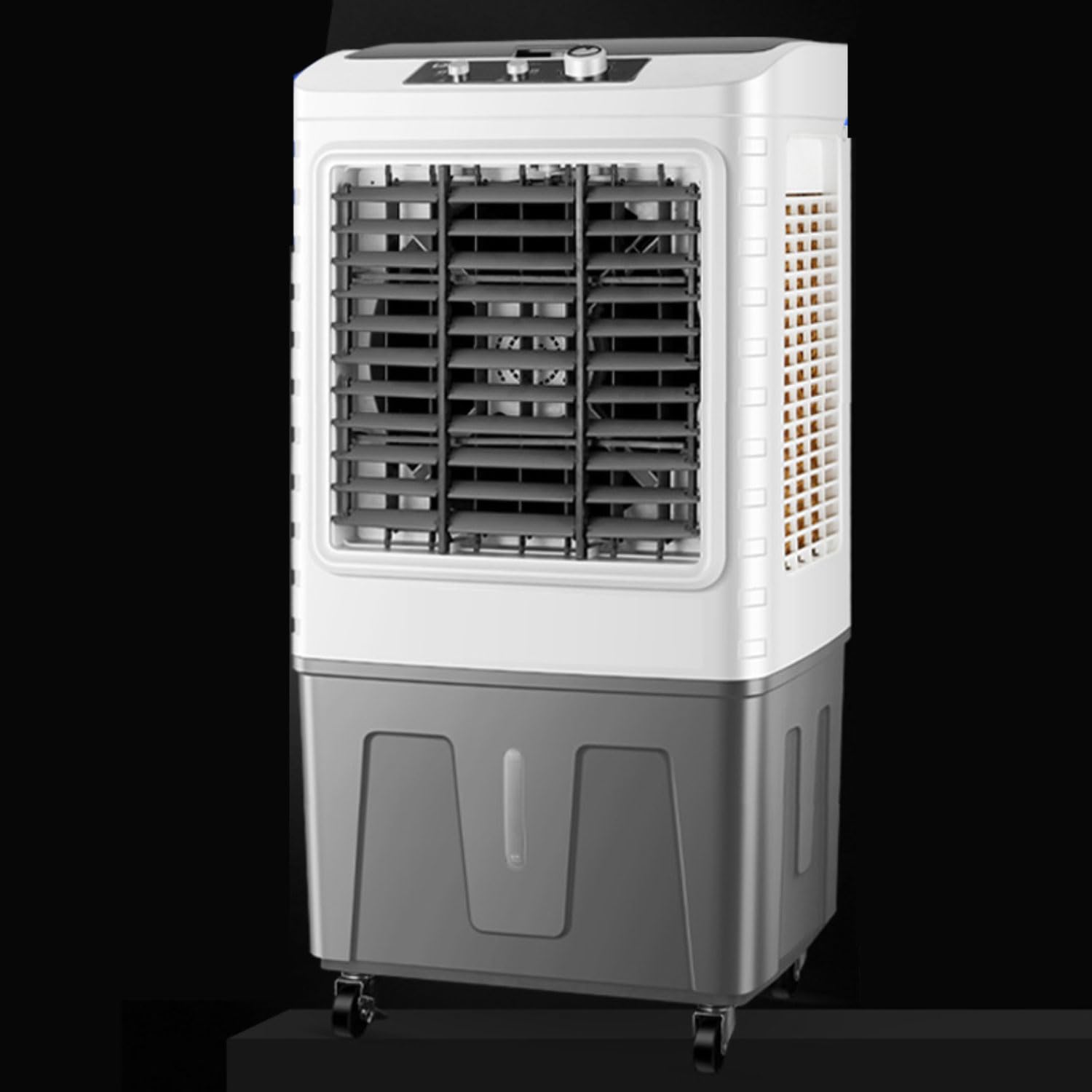 TIANQIHAO Portable Air Cooler 1800 Cfm Evaporative Swamp Cooler With 50L Tank, 4 Ice Packs, 3 Speeds, Humidifier & Quiet Operation For Bedroom, Office,Mechanical Model-80CM