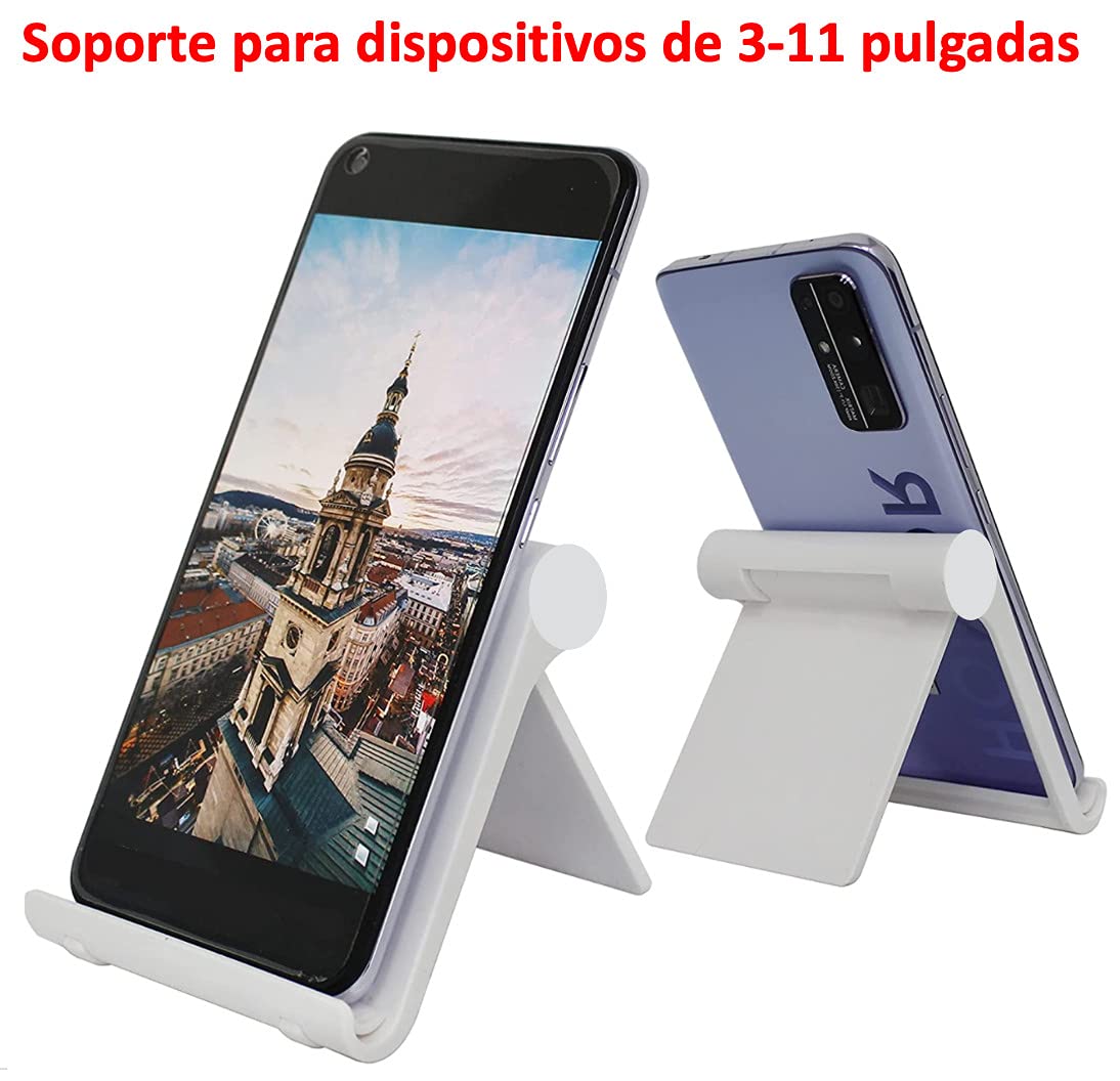 SHAWE Support Téléphone, Support Portable De Table Réglable, Support De Téléphone Portable Multi-Angle (Noir