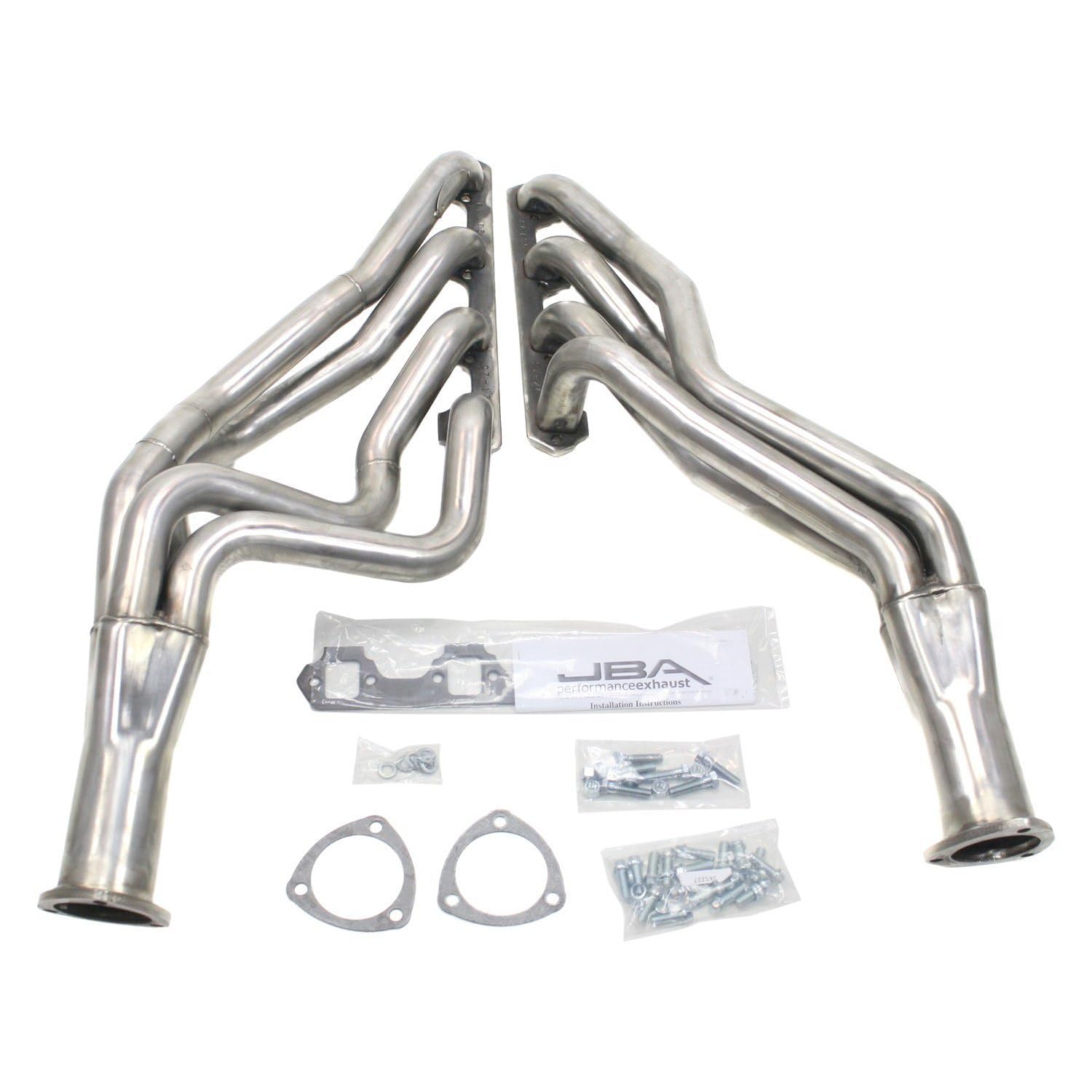 JBA 65-73 Ford Mustang 260-302 SBF 4 Speed C4/C6/AOD 1-3/4in Primary Raw 409SS Long Tube Header