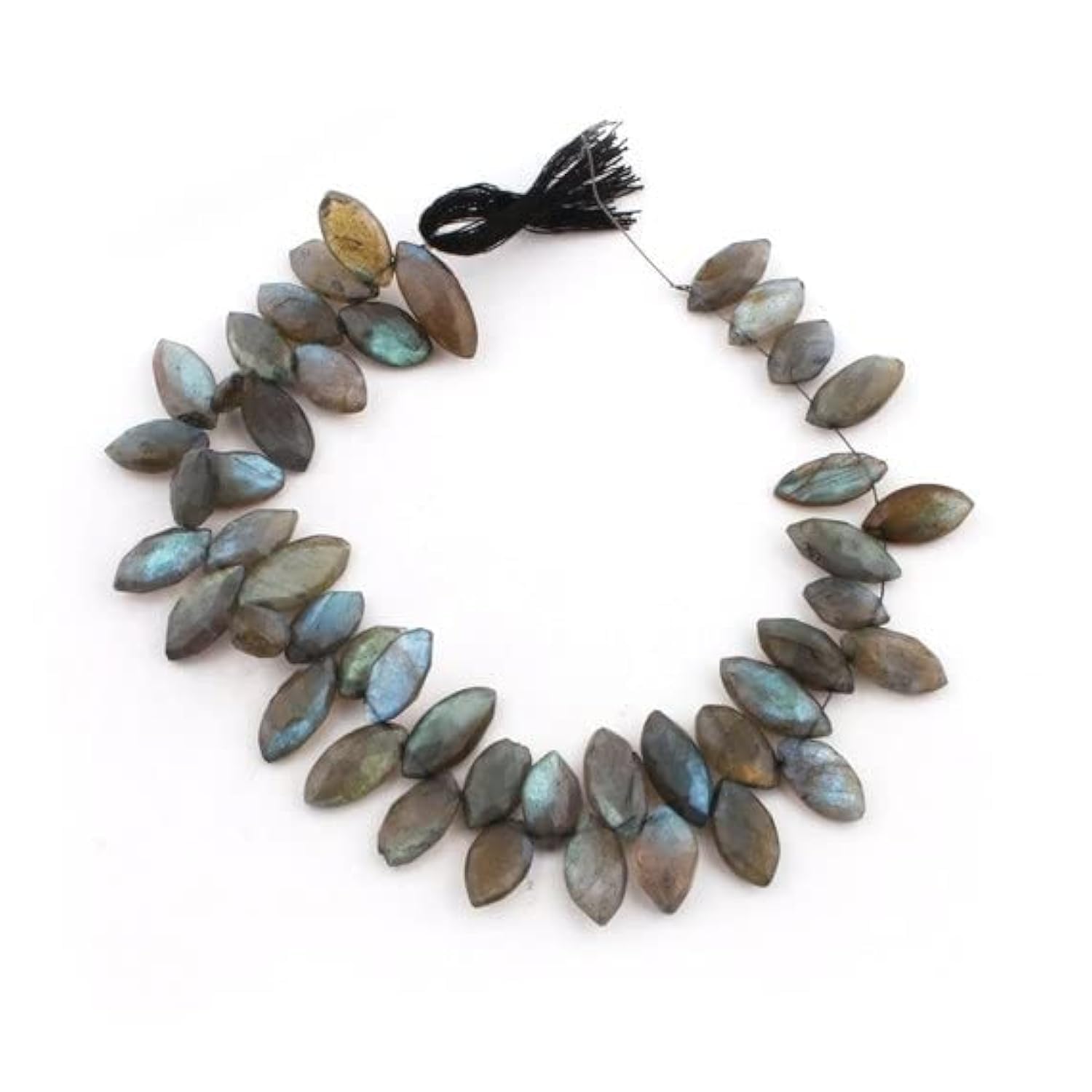 Labradorite briolette marquise finie la monotonie avec ces perles naturelles lumineuses SB1701