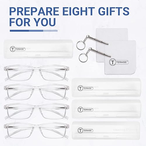 Miniatura 6 de TERAISE Gafas de lectura de luz anti-azul de la moda hombres mujeres lector de computadora