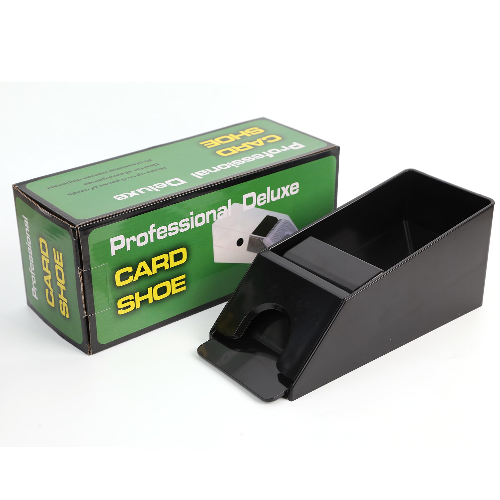 Scarpa Trasparente per Carte da Blackjack, Schlitten in Acrilico Chiaro per Carte da Gioco, Distributore di Carte per 4 Mazzi di Giochi di Blackjack e Poker