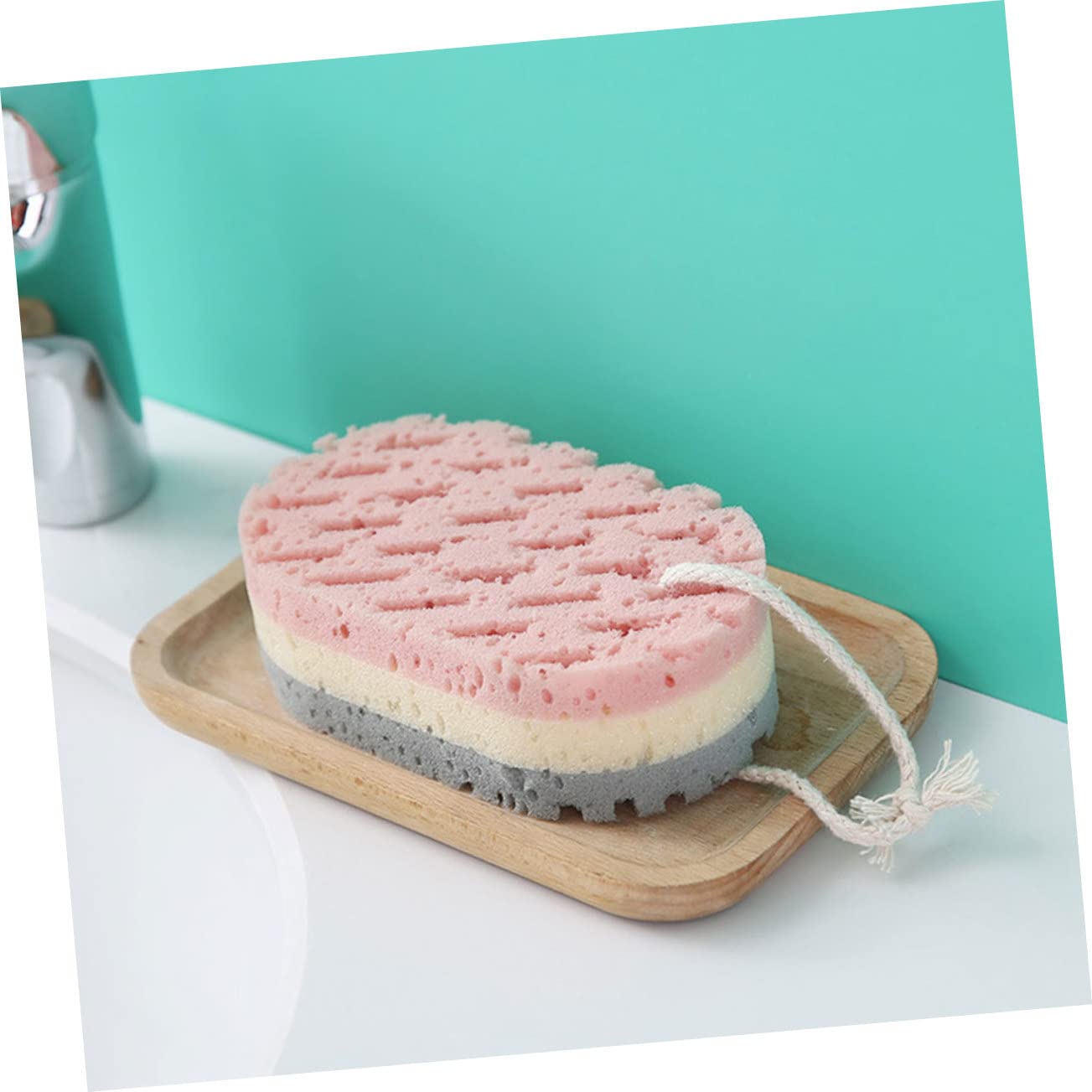 Healvian 5 Set di Spugne Esfolianti per Il Bagno per La Pulizia del Corpo per Uomini E Donne con Spazzola per 6 Pezzi*5