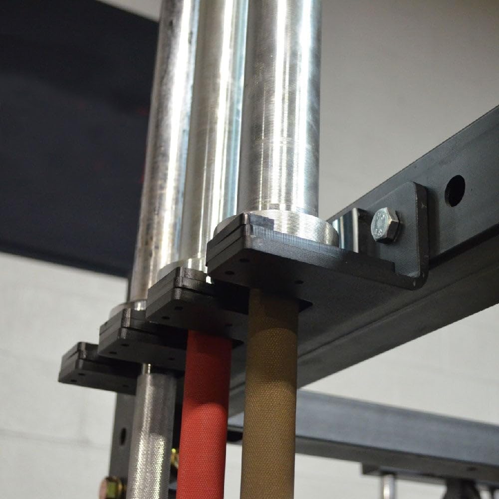 Titan Fitness 3 Barbell Vertical Hanger, Wall Mounted Barbell Organizer, T-3/X-3 Series Power Rack Compatible, Wall Mounted Storage