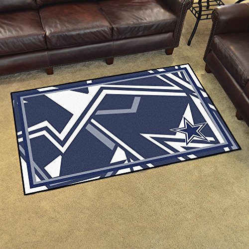 FANMATS 23251 Dallas Cowboys 4ft. x 6ft. Plush Area Rug Xfit Design by FANMATS - Image 2