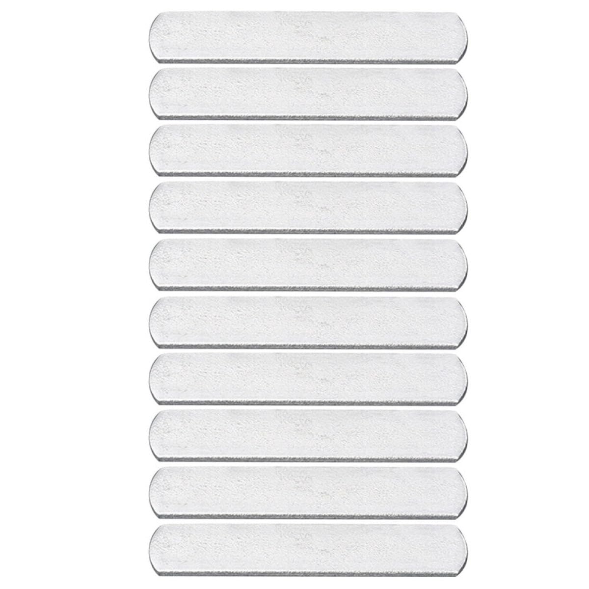 ULTECHNOVO 10 Stück Verchromte Trainingsgewichte aus Rostfreiem Stahl 12cm X 25cm X 07cm 160g – für Verstellbare Gewichtsweste Krafttraining Bodybuilding