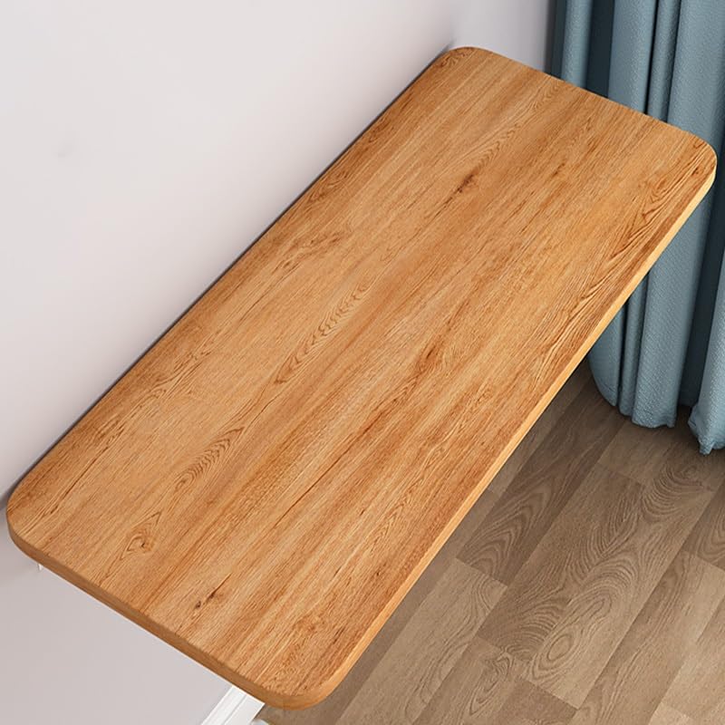 Table de bureau peu encombrante avec plateau flottant en chêne