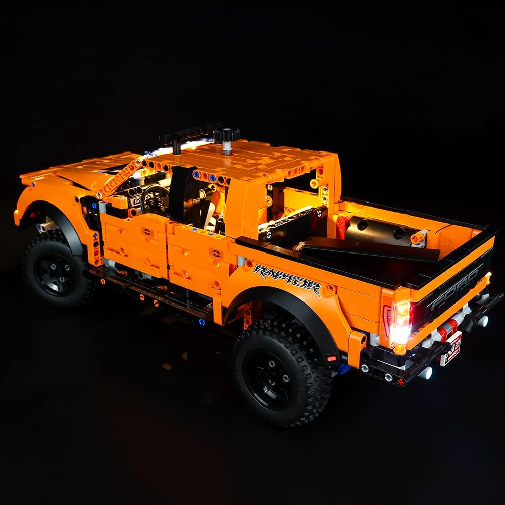 Kyglaring LED Light Kit Compatible with Lego Set 42126, Lighting Accessories Compatible with Technic Ford F-150 Raptor, Lights Only (Model Not Included), Classic Version