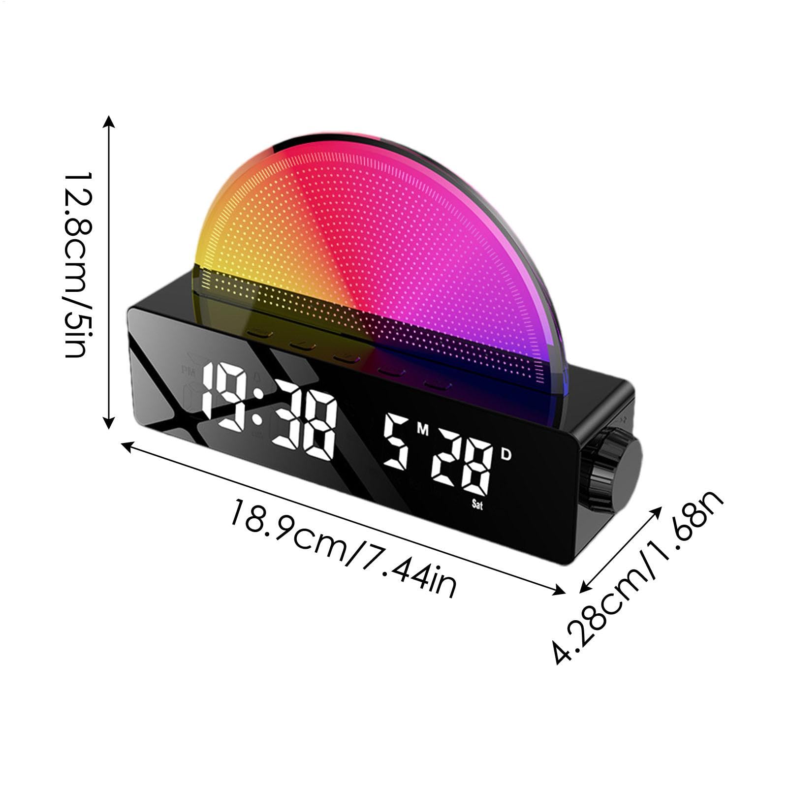 Réveil avec lumière simulée du lever du , multicolore