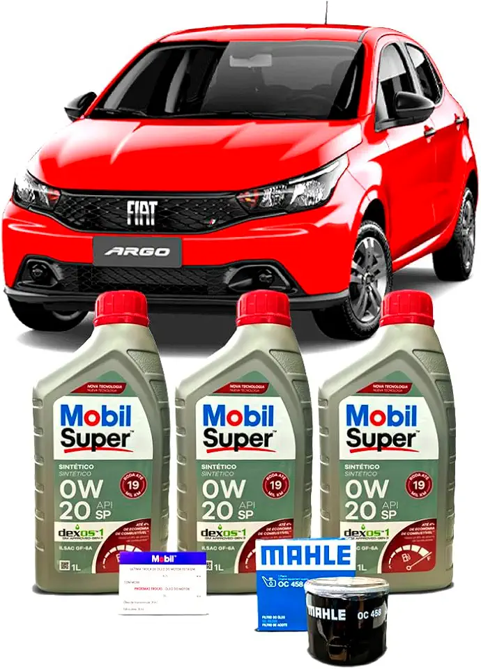 Kit Troca Oleo 0w20 + Filtro Fiat Argo 1.0 Firefly 2017 A 2024