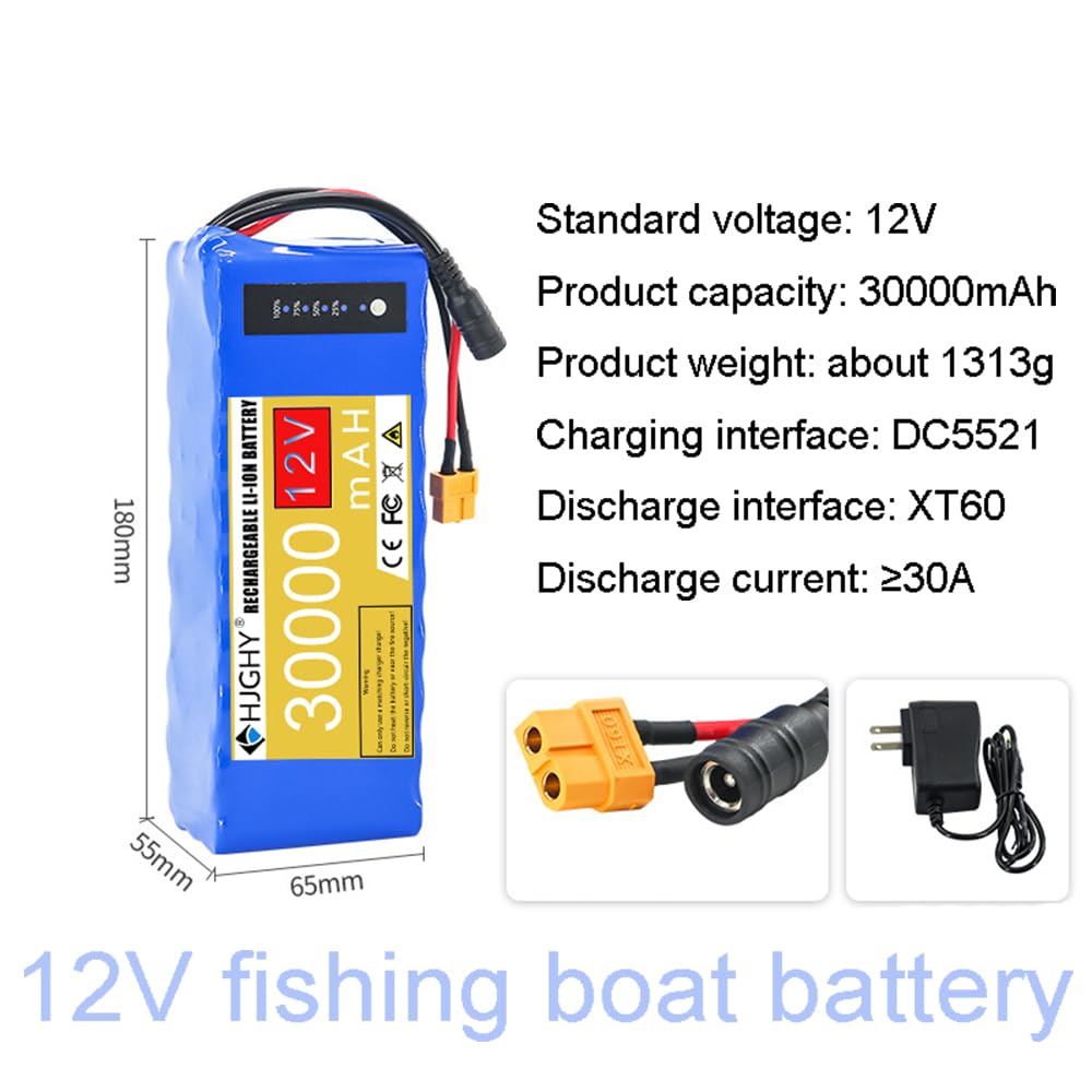 DC 12V 18000mAh 22000mAh 24000mAh 30000mAh Akumulator litowo-jonowy do łodzi Nest Boat 12V Akumulator do zdalnego sterowania łodzią Net Boat