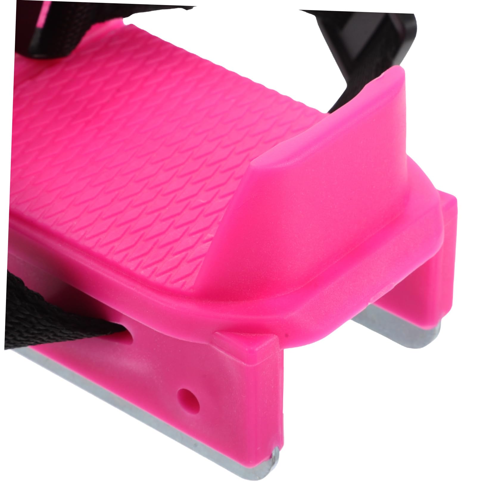 INOOMP Pattini per Ghiaccio Ragazzi Regolabili Rosa 1 Paio Principianti | Pp e Metallo, Nastro, per Sci e Sport Invernali, Mini Sci per Uso Esterno, Adatti a Ragazzi Esordienti