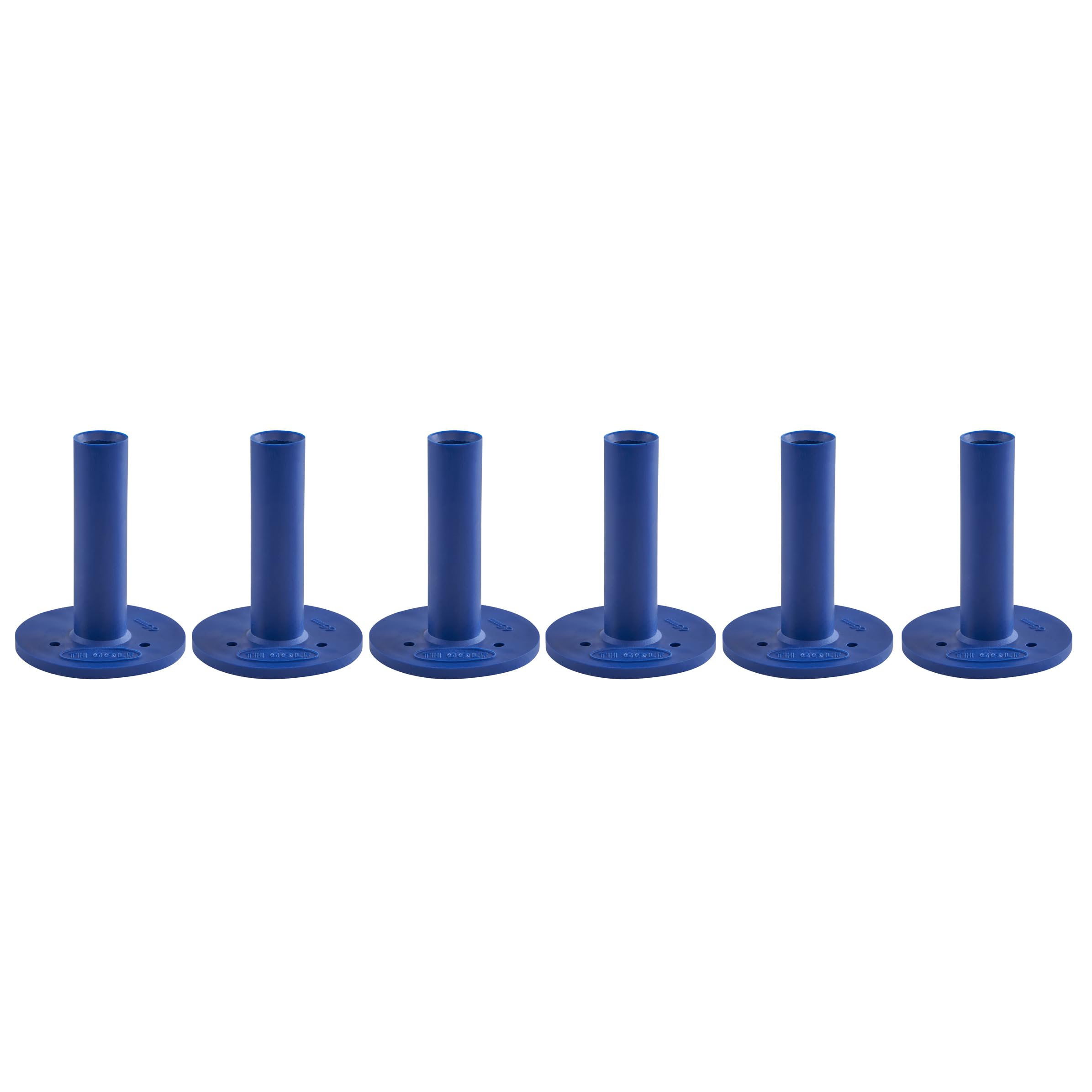 TH Golf Premium Rubber Golf Tees – Pack of 6 – Durable, Long-Lasting Tees in Multiple Sizes & Colours for Drivers, Woods & Irons (65mm Blue)