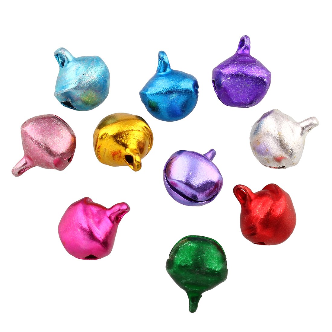 100 Campanelle Jingle Bells Natalizie 18mm Oro - Per Decorazioni E DIY Gioielli - Foto 2